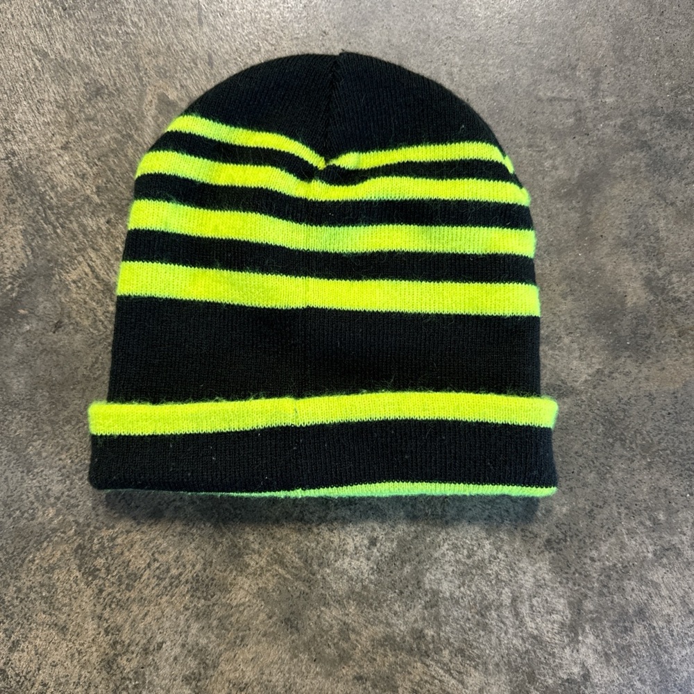 Neon Striped Nike Beanie - Picture 3 of 4
